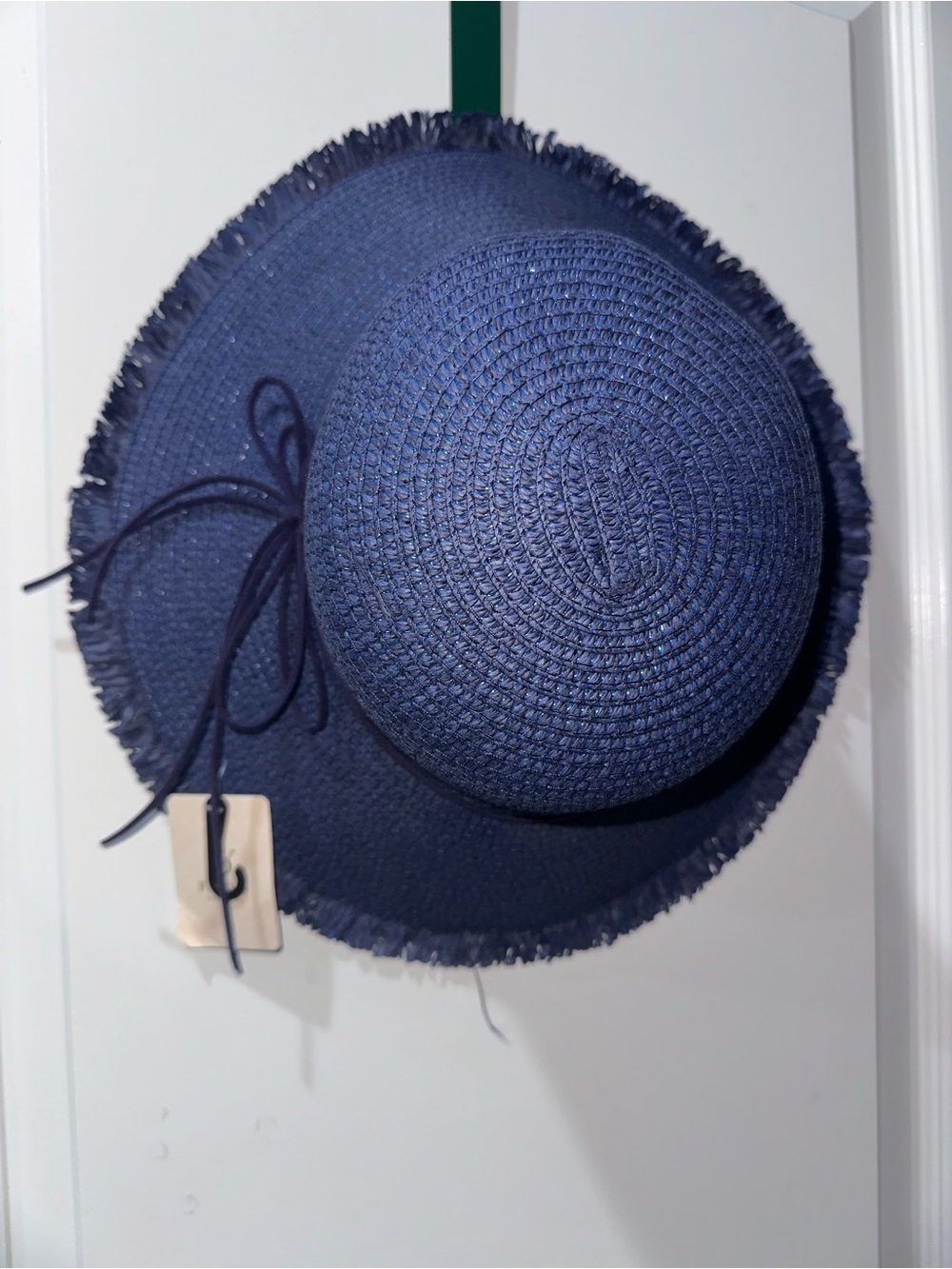 Fadivo New York Blue Woven Straw Sun Hat